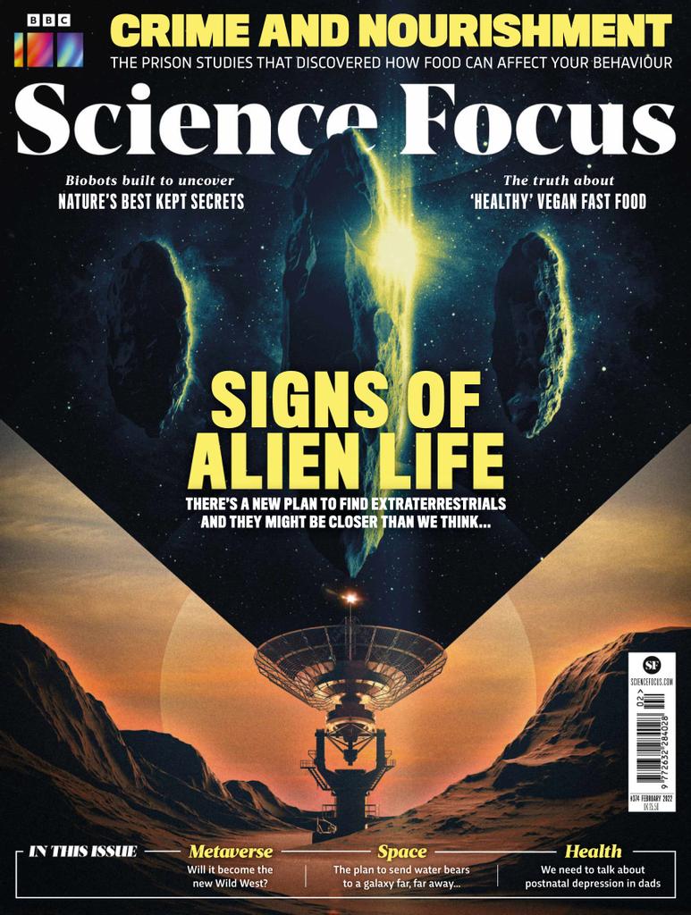 bbc science focus cover 2022 february 1 issue کتابخانه آنلاین آیلتسی شو!