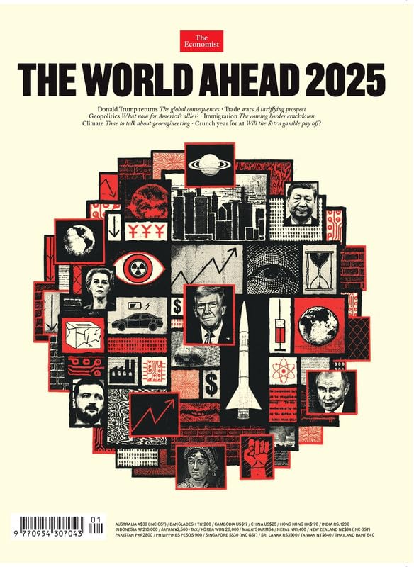 تصویر جلد مجله (The World in 2025) The Economist December 2024