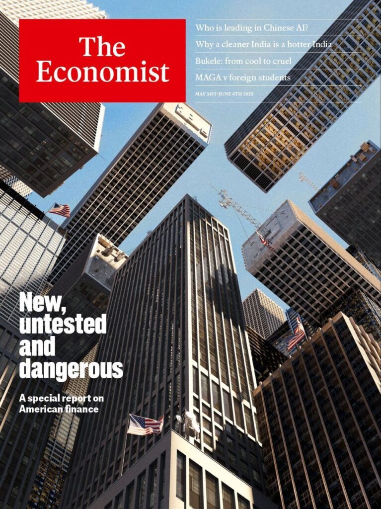 تصویر جلد مجله The Economist 31 May 2025