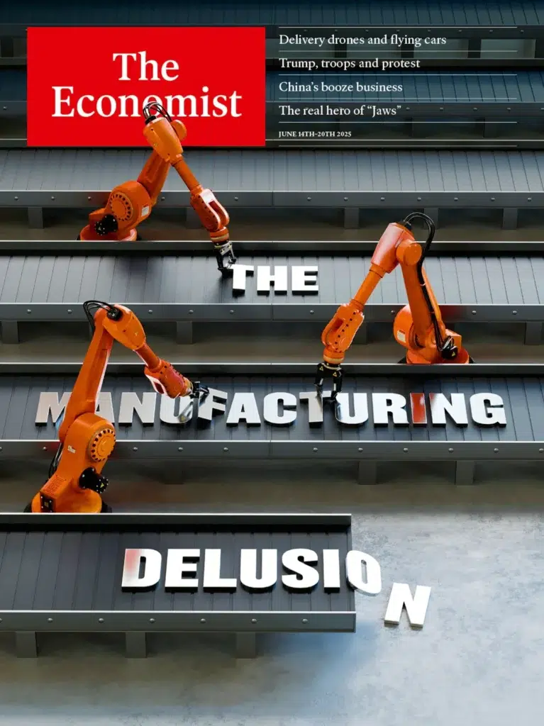 تصویر جلد مجله The Economist 14 June 2025