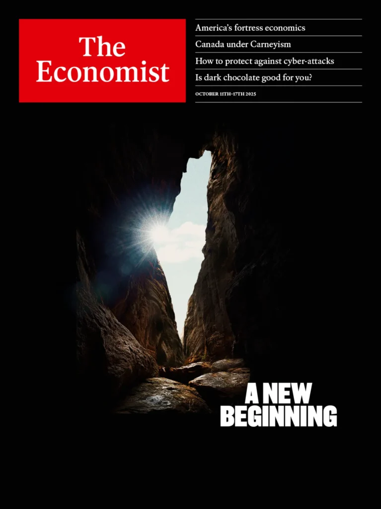 تصویر جلد مجله The Economist 11 October 2025