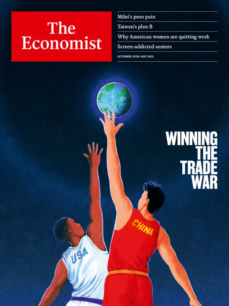 تصویر جلد مجله The Economist 25 October 2025
