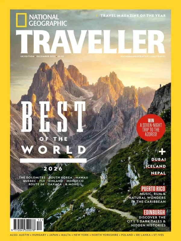 تصویر جلد مجله NG Traveler December 2025